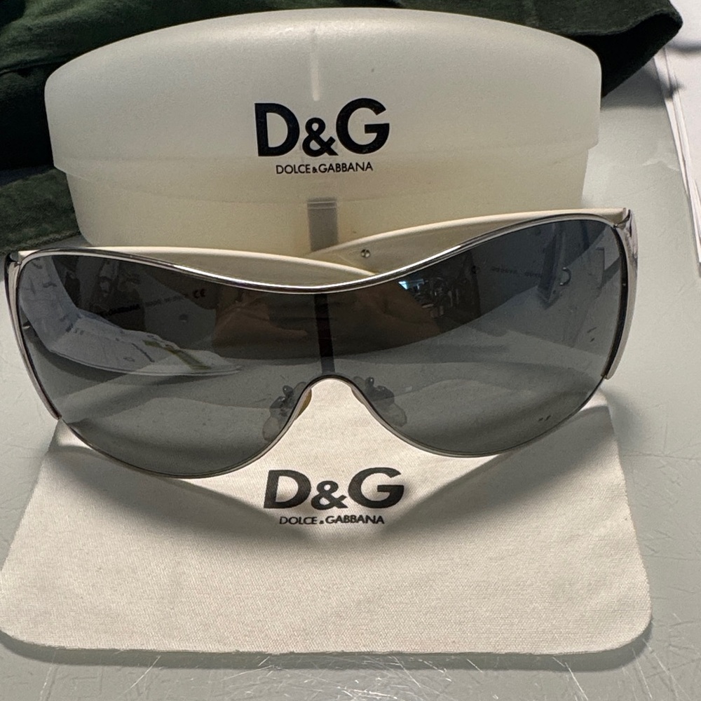 Dolce & Gabbana Metallic Sunglasses with Dark Lenses